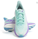 1127896 HOKA ONE ONE Clifton 9 Womens Shoes Sunlit Ocean/Lilac Mist 10 Like New