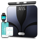 POSTURE SCALE FOR BODY WEIGHT AND FAT, DIGITAL BATHROOM SCALE, FI2211 - BLACK - Like New