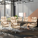 BESTFAIR FAUX LEATHER EXECUTIVE COMPUTER CHAIR - DARK BEIGE - Like New