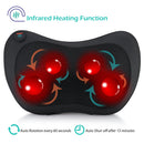 BELMINT SHIATSU PILLOW MASSAGER WITH HEAT, INFRARED HEATING 4 DEEP-KNEADING - Like New
