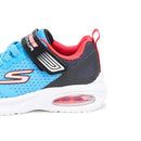 404105L SKECHERS BOYS MICROSPEC MAX SQUAD PACER - SIZE 13.5, BLUE/BLACK/RED - Brand New