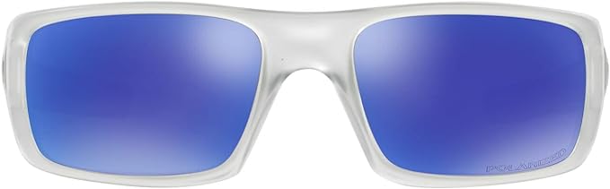 OAKLEY Oo9239 Crankshaft Sunglasses - Violet Iridium Polarized/Matte Clear - Like New