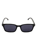 CARRERA RECTANGULAR SUNGLASSES - SHINY BLACK FRAME, GRAY LENSES, 50-18-135 - Like New