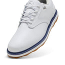 310718-01P Puma Golf Avant 2, White-Blue Crystal-Gum, Size 6.5 - Like New