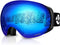 VANRORA SNOWBOARD FRAMELESS INTERCHANGEABLE LENS ANTI FOG 100% UV - BLACK/RED - Like New
