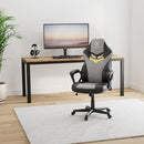 JOYFLY Racing Style Ergonomic PC Chair with Lumbar Support - Black/Grey - Brand New