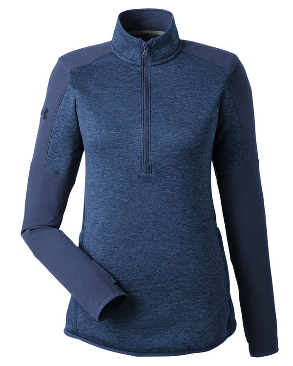 UNDER ARMOUR WOMEN'S CORPORATE QUALIFIER 1/2 ZIP PULLOVER - SIZE: S - NAVY BLUE - Brand New