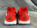 HOKA ONE ONE MENS CLIFTON 7 RUNNING SHOES - SIZE: MEN 9 - RED/WHITE - Like New