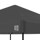 E-Z UP Ambassador Instant Pop Up Canopy Tent, 10' x 10', Roller Bag, Steel Gray - Like New