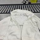 N/A HOODIE JACKET WITH FULL ZIP AND FRONT POUCH - SIZE: MEN 2XL - WHITE - Like New