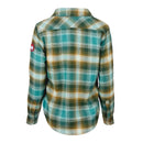 CANADA WEATHER GEAR WOMEN'S PLAID SHIRT, SIZE M, GREEN/TEAL Like New