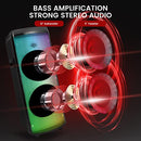 PYLE 12’’ PORTABLE PA SPEAKER 600 WATTS HIGH-POWERED WIRELESS PHPD212A - BLACK - Like New