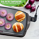 GreenLife 20" Extra Large Electric Griddle Graphite B09RGQ4JHC - NEW - Brand New