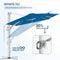 BLUU 10 FT. ALUMINUM SQURARE PATIO OFFSET CANTILEVER UMBRELLA - ROYAL BLUE - Like New