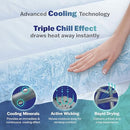 MARTEX BRRR COOLING MATTRESS PAD PLUSH QUILTED DOWN-ALT KING 78x80 - WHITE - Like New