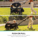Evenflo Shyft Rideshare All-Terrain Performance Stroller Wagon (Sterling Black) - Like New