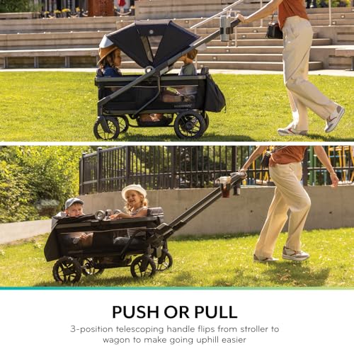 Evenflo Shyft Rideshare All-Terrain Performance Stroller Wagon (Sterling Black) - Like New