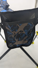 Guzze Folding Camping Chair Blue/Black/Brown - Brand New