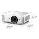 VIEWSONIC PA700W 4500 LUMENS WXGA HIGH BRIGHTNESS PROJECTOR - WHITE - Like New