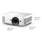 VIEWSONIC PA700W 4500 LUMENS WXGA HIGH BRIGHTNESS PROJECTOR - WHITE - Like New