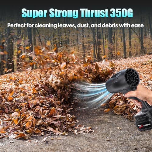 BOFEUNNG Cordless Leaf Blower, 130000 RPM Portable Cleaner 2 Pack, Black - Like New