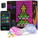 Jkoeier Curtain Lights,Smart LED Wall Lights with APP&Remote,Color Changing - Like New