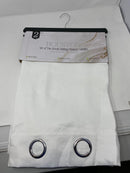 SALLY TEXTILES HOUSTON SOLID BLACKOUT WINDOW PANEL - WHITE - Brand New