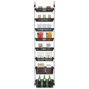 SMART DESIGN 8-TIER OVER THE DOOR HANGING PANTRY ORGANIZER BLACK 8005130-BLK - Like New