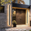 YONGJISHUN 2 PACK 32INCH LONG OUTDOOR LED WALL LIGHT 24W waterproof - BLACK - Like New