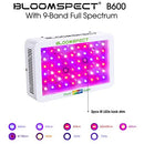 BLOOMSPECT Upgraded 600W LED Grow Light with Daisy Chain, Dual Chips B07MJ5MS81 - Brand New