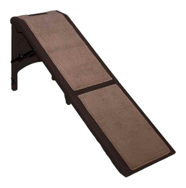 PET GEAR FREE STANDING PET RAMP FOR CATS AND DOGS 200LBS PG9955CH - CHOCOLATE - Like New