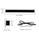 Phenas 15W Outdoor LED Wall Light Long Strip 3000K - Black - Brand New