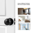 Probrico Black Door Knobs Interior Passage Knobs 6 Pack DL609BKPS - Matte Black - Like New