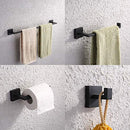 KES 4-Piece Bathroom Accessory Set SUS 304 Stainless Steel RUST - Black - Brand New