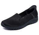 158698 SKECHERS REGGAE FEST 2.0 GUIDING LIGHT SLIP-INS WOMEN 8.5 BLACK - Like New