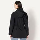 AMAZON ESSENTIALS WOMEN'S LONG HOODED RAIN JACKET WOMEN XS BLACK - Like New
