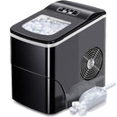 AGLUCKY Ice Makers Countertop Self-Cleaning, 26.5lbs/24hrs Z5876 - BLACK - Like New