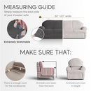 PAULATO BY GA.I.CO Sofa Slipcover in Navy Blue, Soft Velvet - Like New