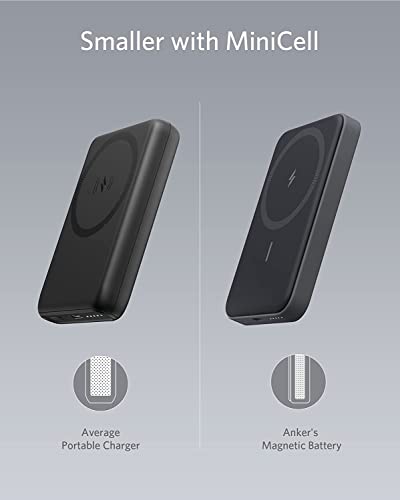 ANKER 622 MAGGO MAGNETIC 5000MAH POWER BANK, BUILT-IN STAND WIRELESS, - BLACK - Like New