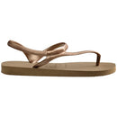 HAVAIANAS WOMEN'S SLIM FLIP FLOP SANDALS SIZE WOMEN 7 ROSE GOLD - Brand New
