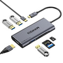 QGEEM USB C HUB QGEEM USB 4K TO HDMI ADAPTER 7 IN 1 USB-C DONGLE WITH 100W PD - Brand New
