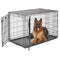 MidWest Homes Pets Life Stages LS-1648DD Double Door Folding Crate - Black - Like New