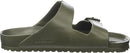 BIRKENSTOCK UNISEX ARIZONA ESSENTIALS SLIDE-ON SANDAL - MEN 9 WOMEN 11 - KHAKI - Like New