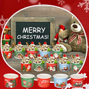 Sliner 500 Pcs Christmas Snack Bowls Bulk 8 oz Disposable Treat Bowls 10 Style - Brand New