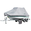 Trident T-Top Boat Cover - 100% Marine Grade - Gray, for 22.5' Long Boats - Brand New