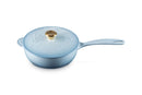 Le Creuset Enameled Cast Iron Saucier, 2.25 qt, 21993021420051 - Coastal Blue - Like New
