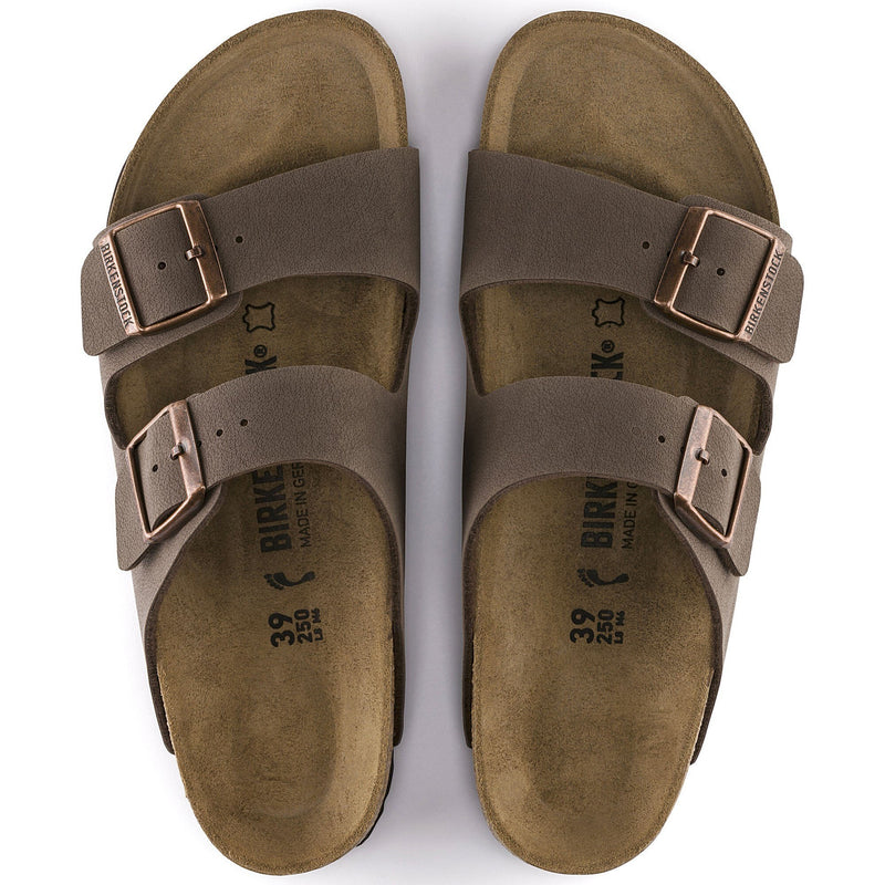 BIRKENSTOCK WOMENS ARIZONA BIRKIBUC NARROW - SIZE: MEN 6 WOMEN 8 - MOCHA - Like New