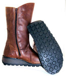 FLY London Women's Mes Engineer Boot Camel Rug 40 EU/9 - 9.5 M US - Brand New