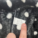 FASHION EXTRA SOFT FLEECE PAJAMAS PANTS SIZE: WOMEN L/XL - BLACK/WHITEPOLKADOTS - Brand New