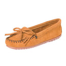 263068-003 MINNETONKA WOMEN'S KILTY SUEDE HARDSOLE MOCCASIN BROWN SIZE 7 - Like New